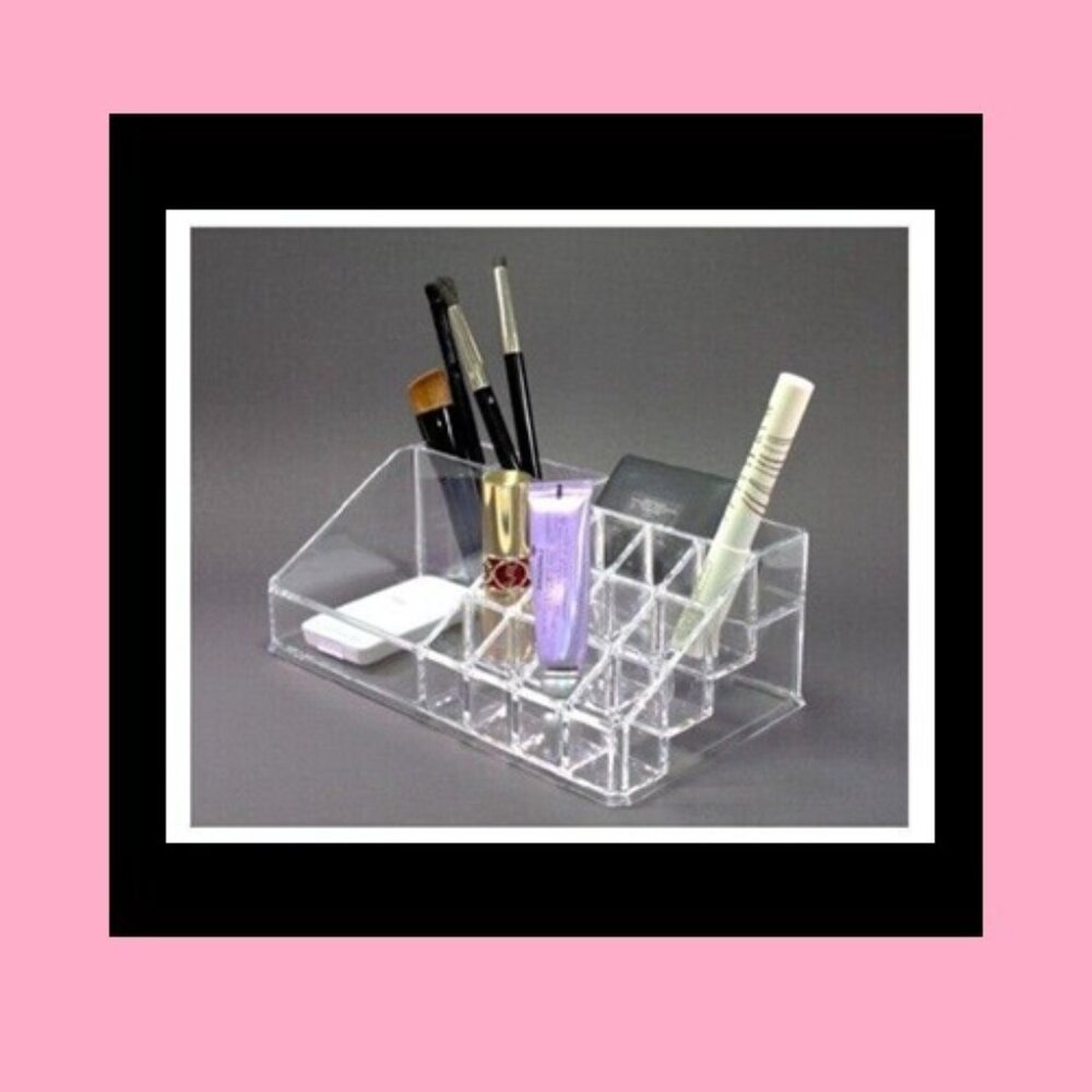 Acrylic Multi-Function Organizer - Beauty, Brushes, Office Supplies, Clear
